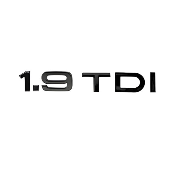 Logo de coffre noir motorisation Badge AUDI 1.9 2.0 2.5 3.0 4.0 TDI — Audi