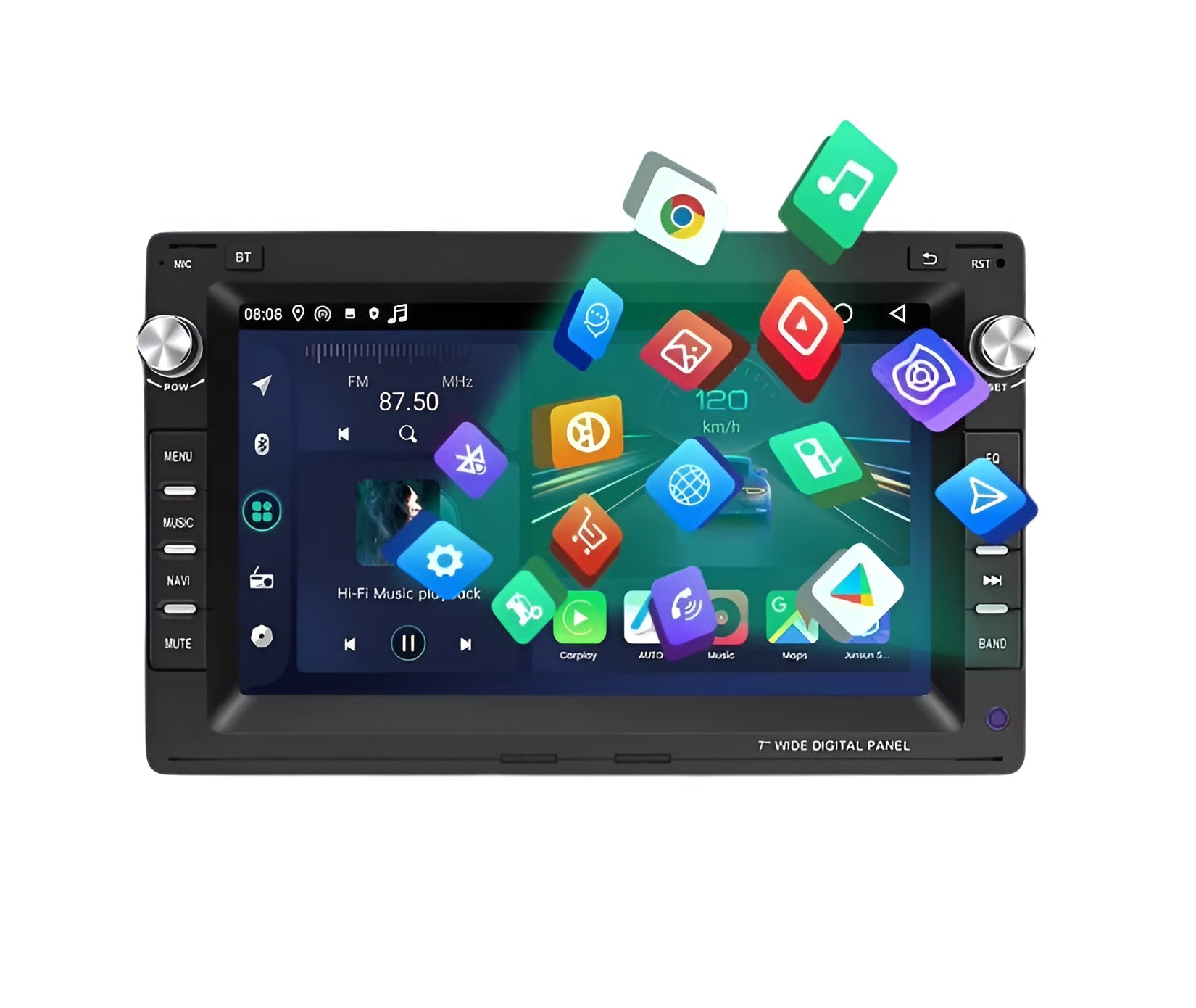Autoradio Connecté Carplay AndroidAuto Sans Fil — Volkswagen Golf Golf 4