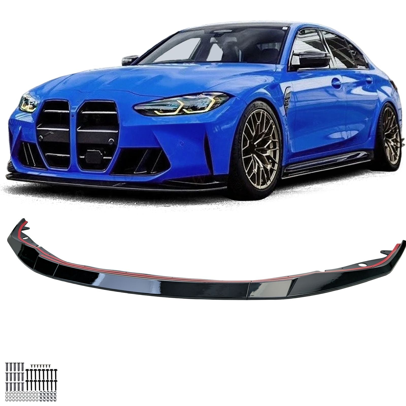 Lame avant splitter de pare-choc avant — BMW M3 G80 G81
