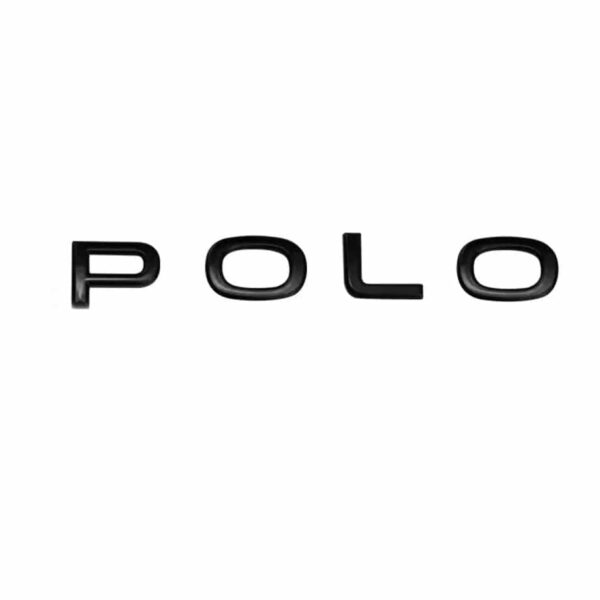 Badge de coffre lettres noires VW POLO — Volkswagen