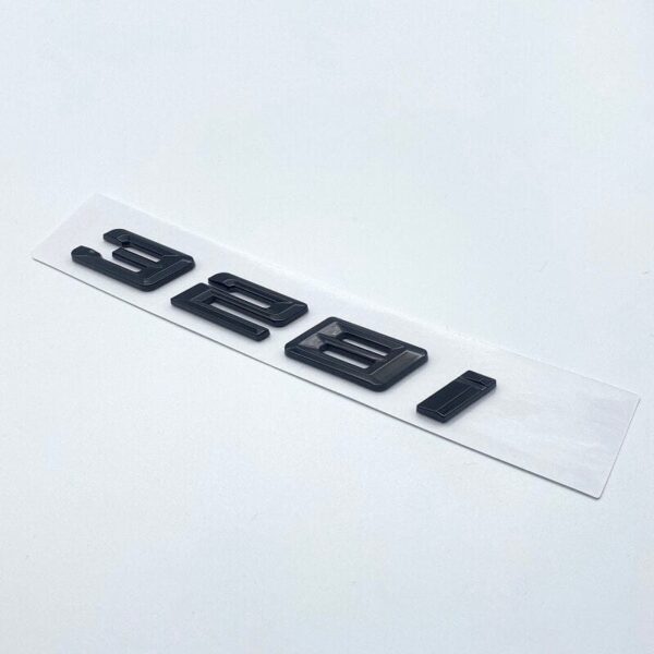Logo de coffre Noir Badge BMW Série 3 E36 E46 E92 F30 318i 320i 323i 325i 328i 330i 335i 318d 320d 325d 330d — BMW Série 3 E36 E46 E92