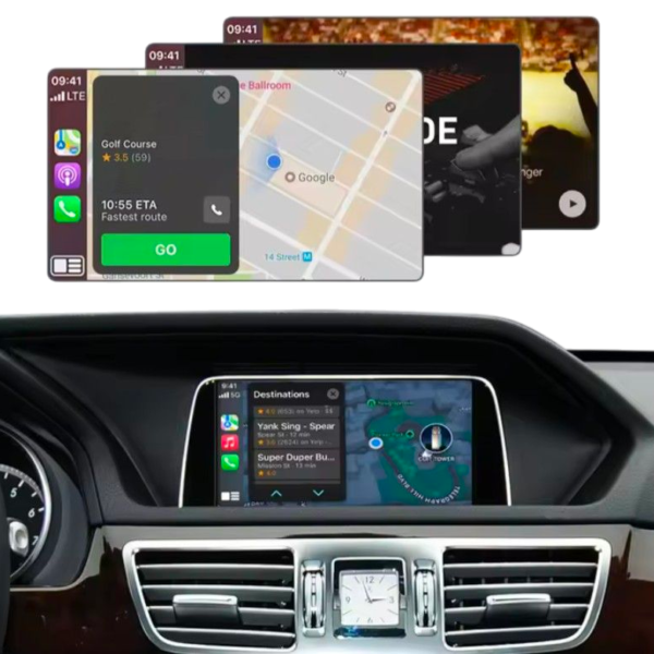 Boîtier Autoradio connecté Android Auto et Apple CarPlay — Mercedes-Benz Classe E W207 W212