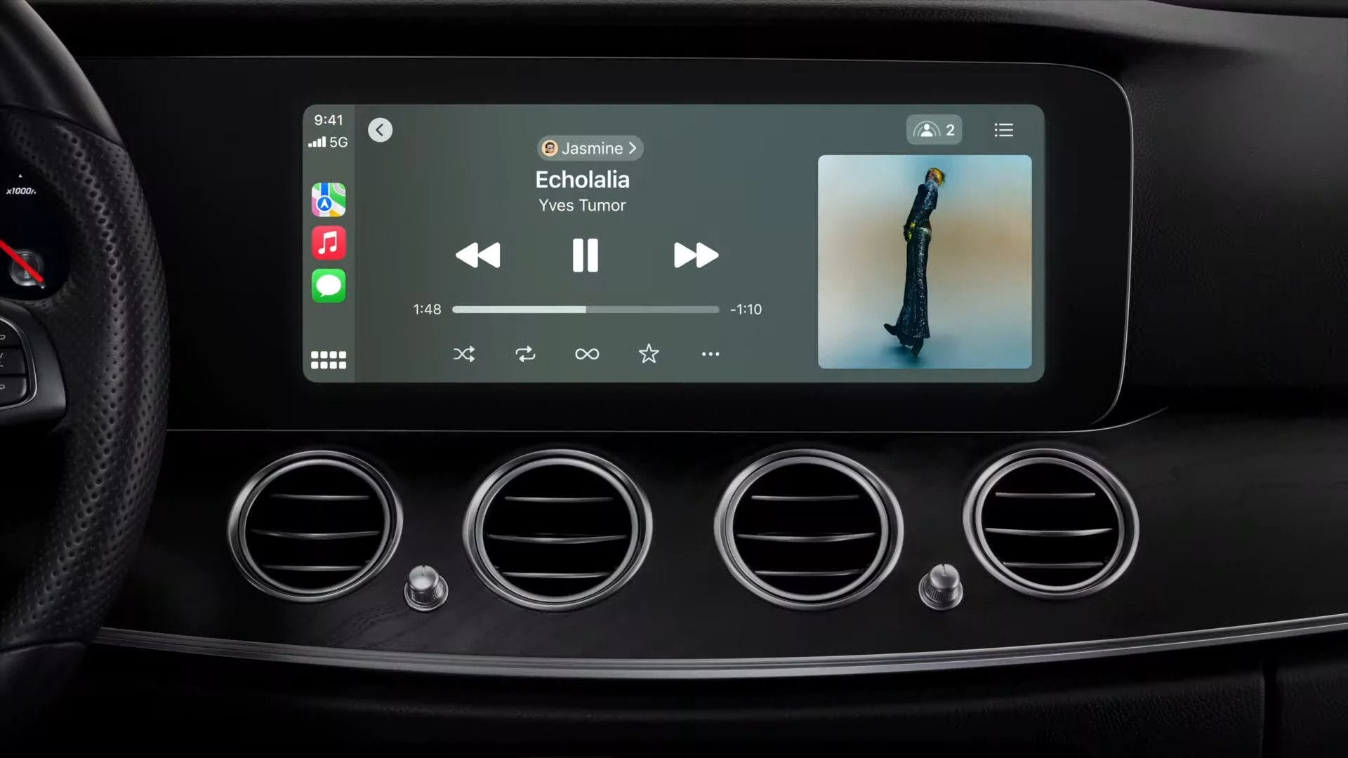 Boîtier Autoradio connecté Android Auto et Apple CarPlay, Mercedes-Benz GLC W253
