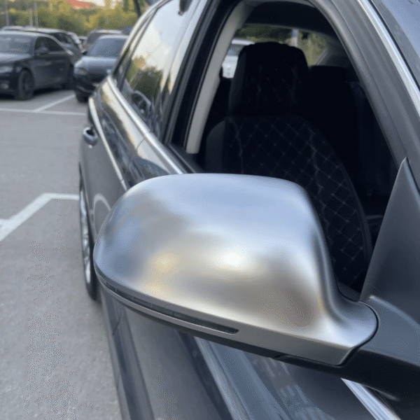 Coques de rétroviseurs Argent Mat Chrome — Audi A5 B8
