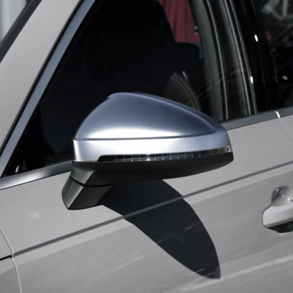 Coques de rétroviseurs Chrome Argent Mat — Audi A4 B9