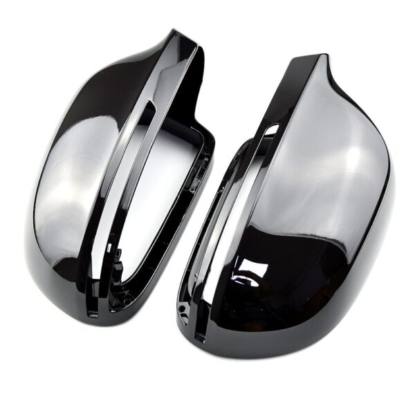 Coques de rétroviseurs noires brillantes — Audi A4 B8