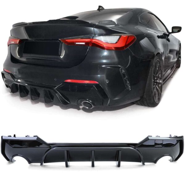 Diffuseur pare-choc arrière type M Performance — BMW Série 4 G22 G26