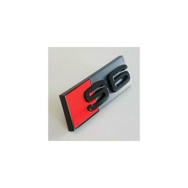 Logo Noir de Calandre AUDI S6 Badge Look Black Edition — Audi