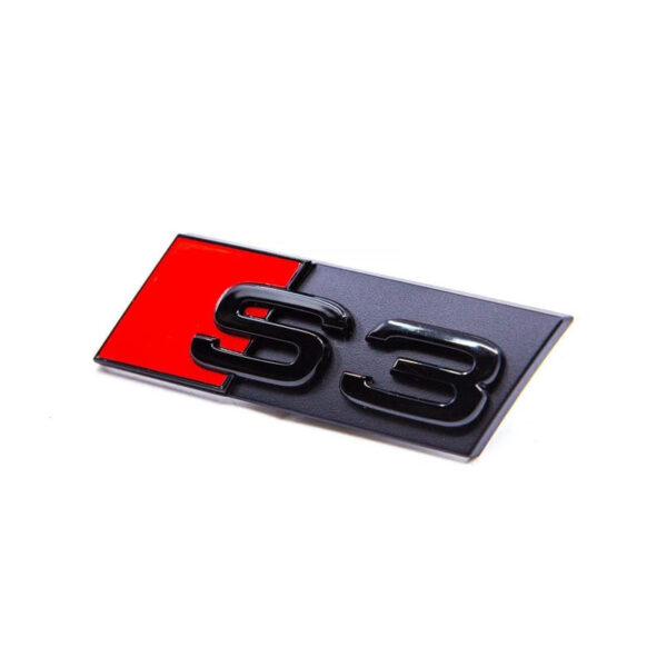 Logo de Calandre Noir Badge AUDI S3 look Black Edition — Audi