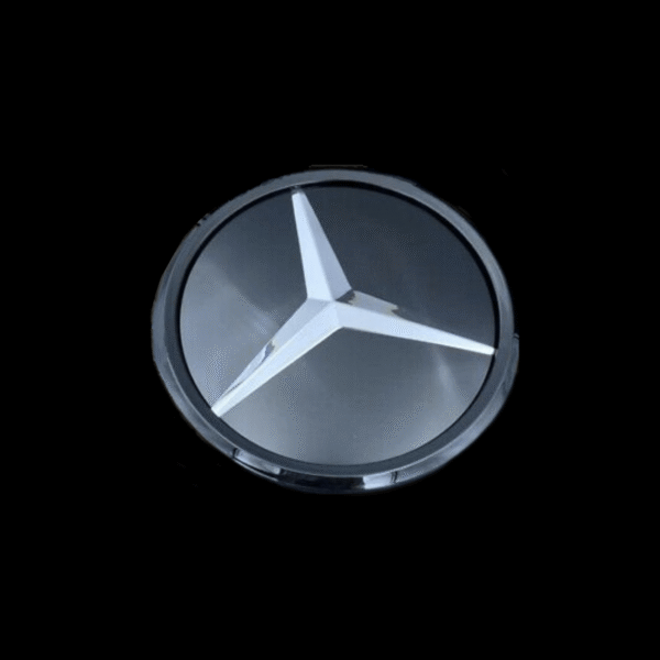 Emblème de calandre logo Mercedes-Benz noir et argent — Mercedes-Benz