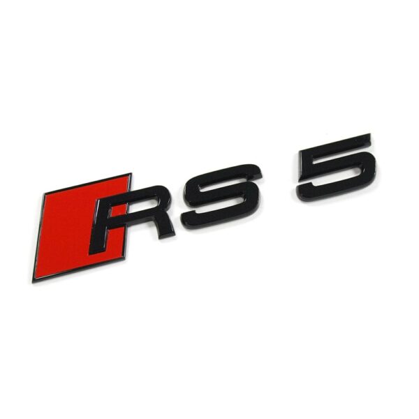 Logo de coffre Noir Badge Black Edition AUDI RS5 — Audi