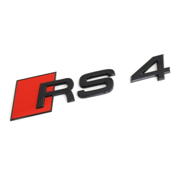 Logo noir de coffre Black Edition Badge AUDI RS4 — Audi