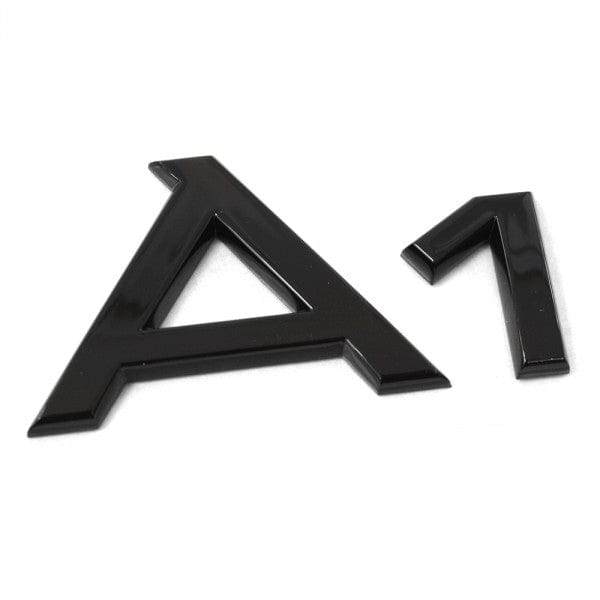 Logo de Coffre Noir Brillant Badge AUDI A1 Black Edition — Audi A1