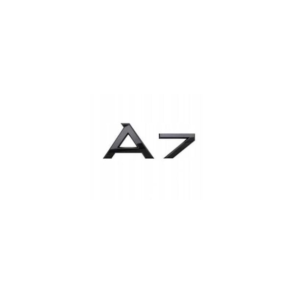Logo de coffre Noir Badge AUDI A7 Black Edition — Audi A7