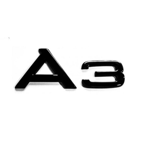 Logo Noir de coffre Badge AUDI A3 Black Edition — Audi A3