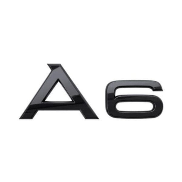 Logo de coffre logo noir Badge AUDI A6 Black Edition — Audi A6
