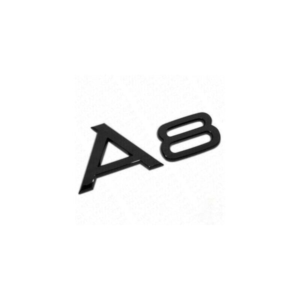 Logo Noir de Coffre Badge AUDI A8 Black Edition — Audi A8