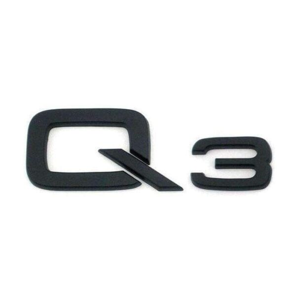 Logo de coffre noir Badge AUDI Q3 Black Edition — Audi Q3