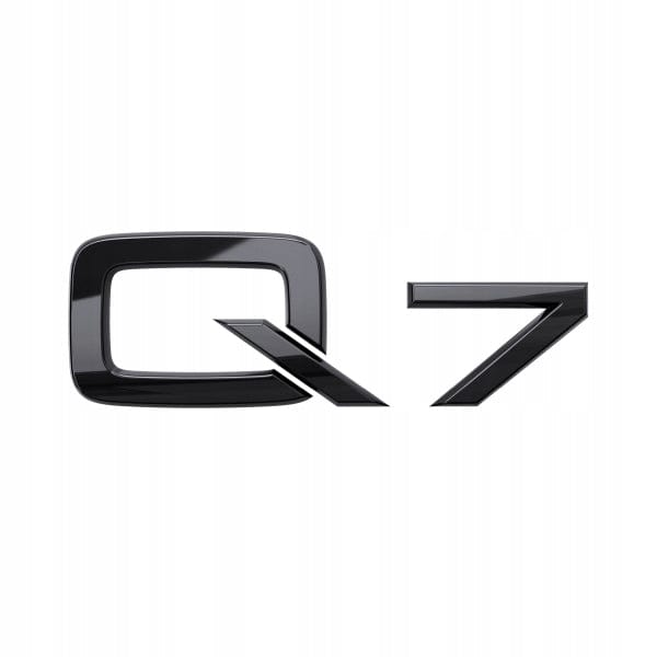 Logo de Coffre Noir Badge AUDI Q7 Black Edition — Audi Q7