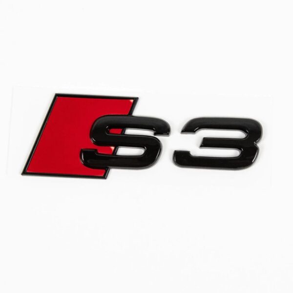 Logo de coffre noir Badge AUDI S3 Black Edition — Audi