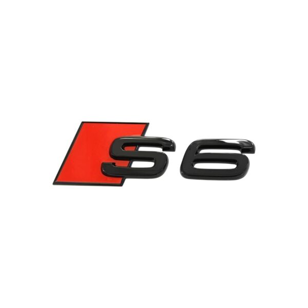 Logo noir de coffre Badge AUDI S6 Black Edition — Audi