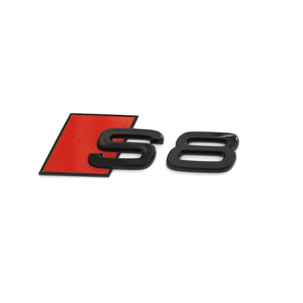 Logo de coffre noir Badge AUDI S8 Black Edition — Audi