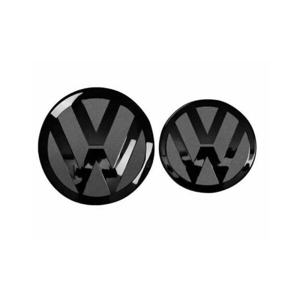 Emblèmes avant et arrière noirs logos VW POLO 6 — Volkswagen