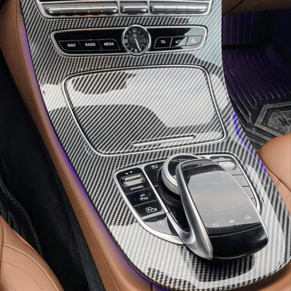 Garniture console centrale carbone replica — Mercedes-Benz Classe E W213