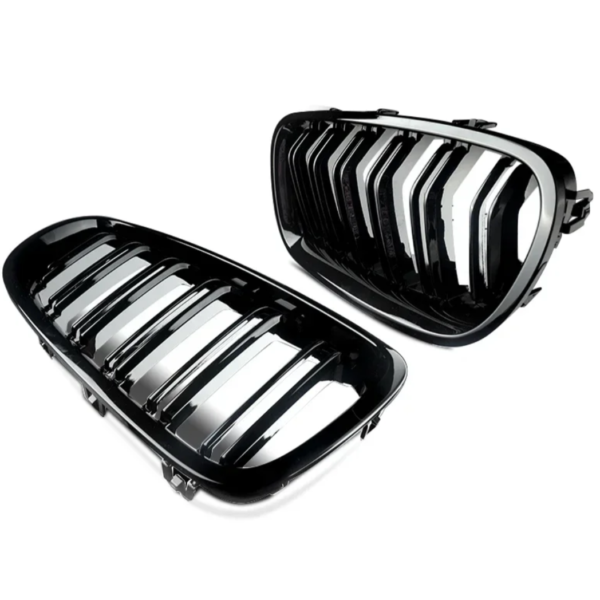 Grilles De Calandre Noir Brillant — BMW Série 5 F10 F11