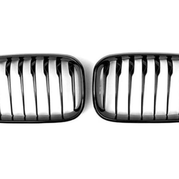 Grilles de Calandre Noir Brillant BMW Série 1 F20 F21 look M Performance — BMW Série 1 F20 F21