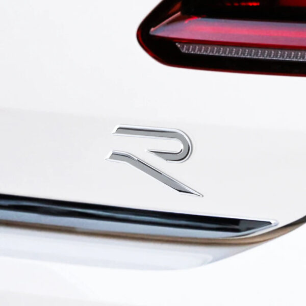 Logo Golf 8 R badge de coffre – Noir, Bleu, Chrome, Rouge — Volkswagen Golf Golf 8