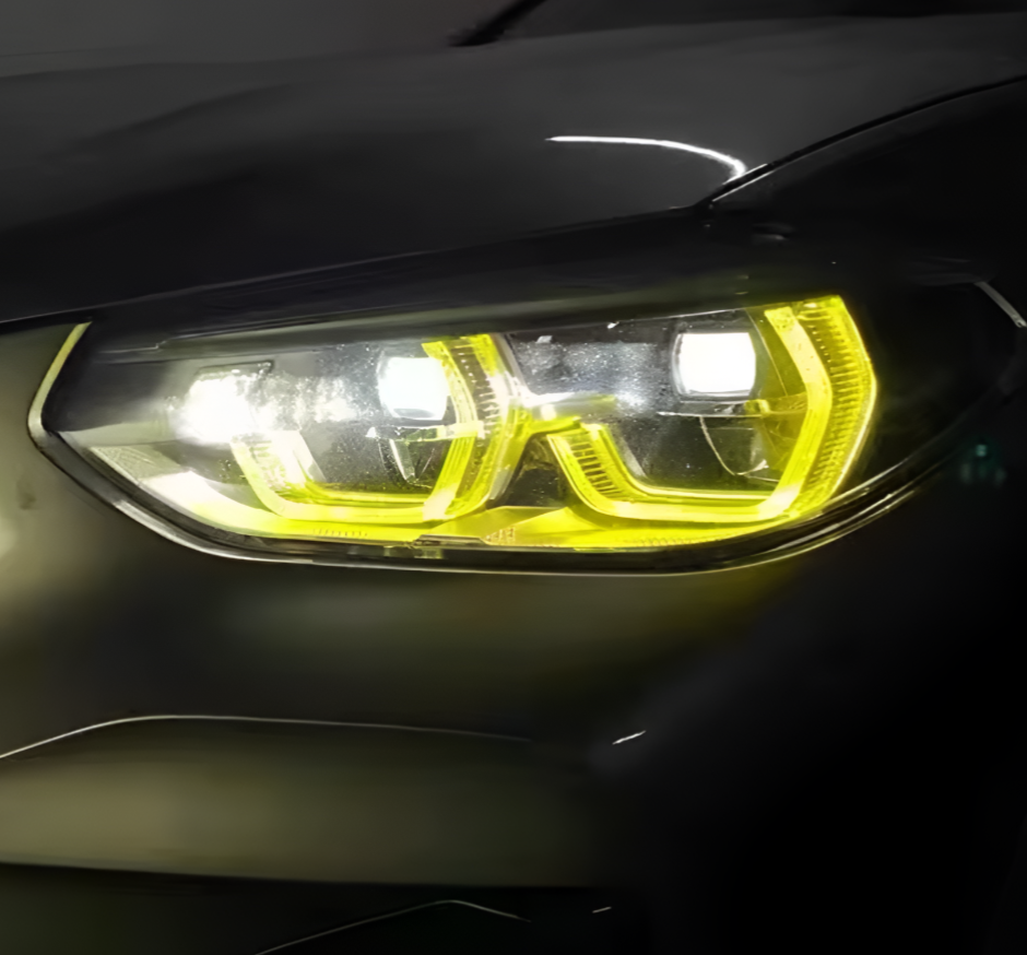 Modules LED DRL Jaunes look CSL Angel Eyes — BMW X3 G01