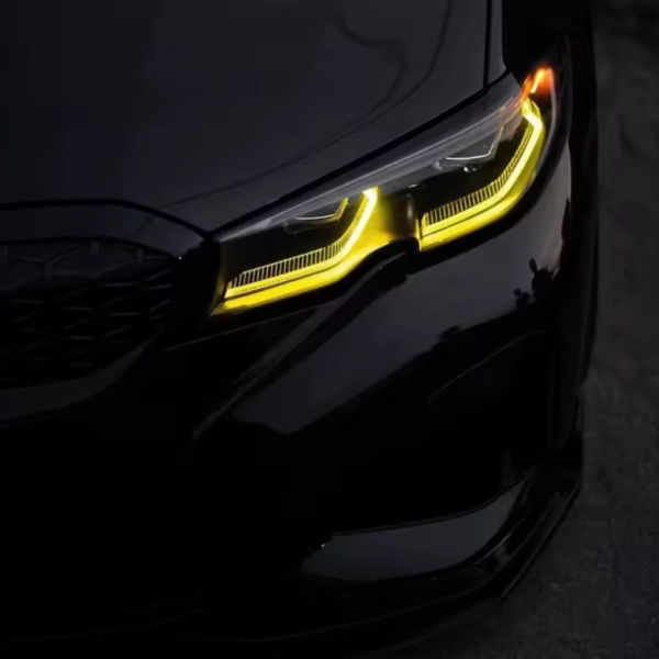 Modules LED DRL Jaunes Angel Eyes look CSL — BMW Série 3 G20 G80