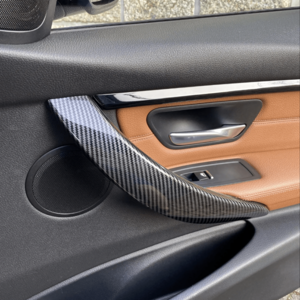 Poignées de portes intérieures carbone — BMW Série 3 F30 F32