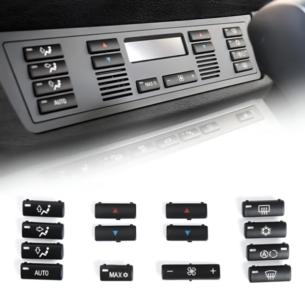 Set de boutons commande de climatisation/chauffage — BMW X5 E53
