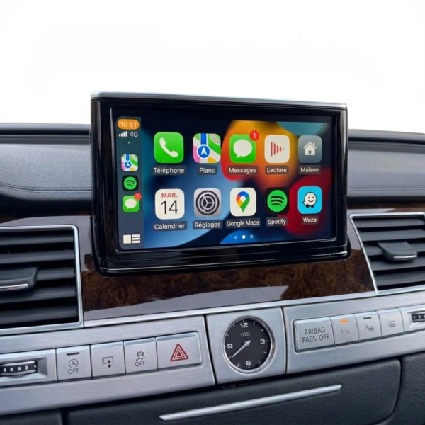 Autoradio connecté Boitier Android Auto et Apple CarPlay — Audi A8 D4