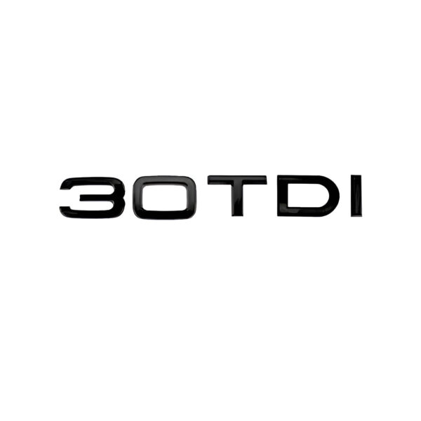 Logo de coffre noir motorisation Badge AUDI 30 35 40 45 50 55 TDI — Audi