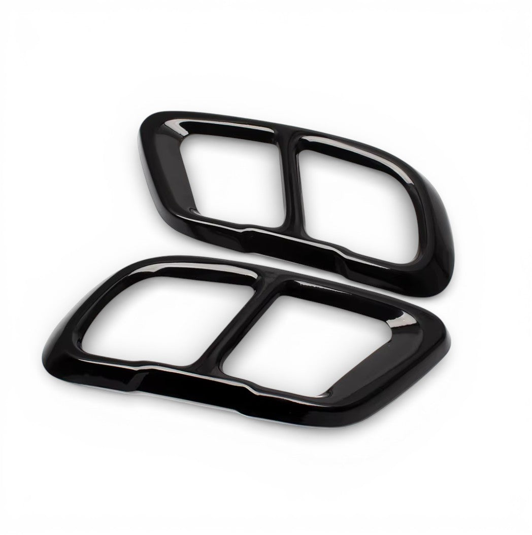 Embouts Sorties Enjoliveurs d&rsquo;échappements noires BMW M look, BMW X5 G05 G06 G07