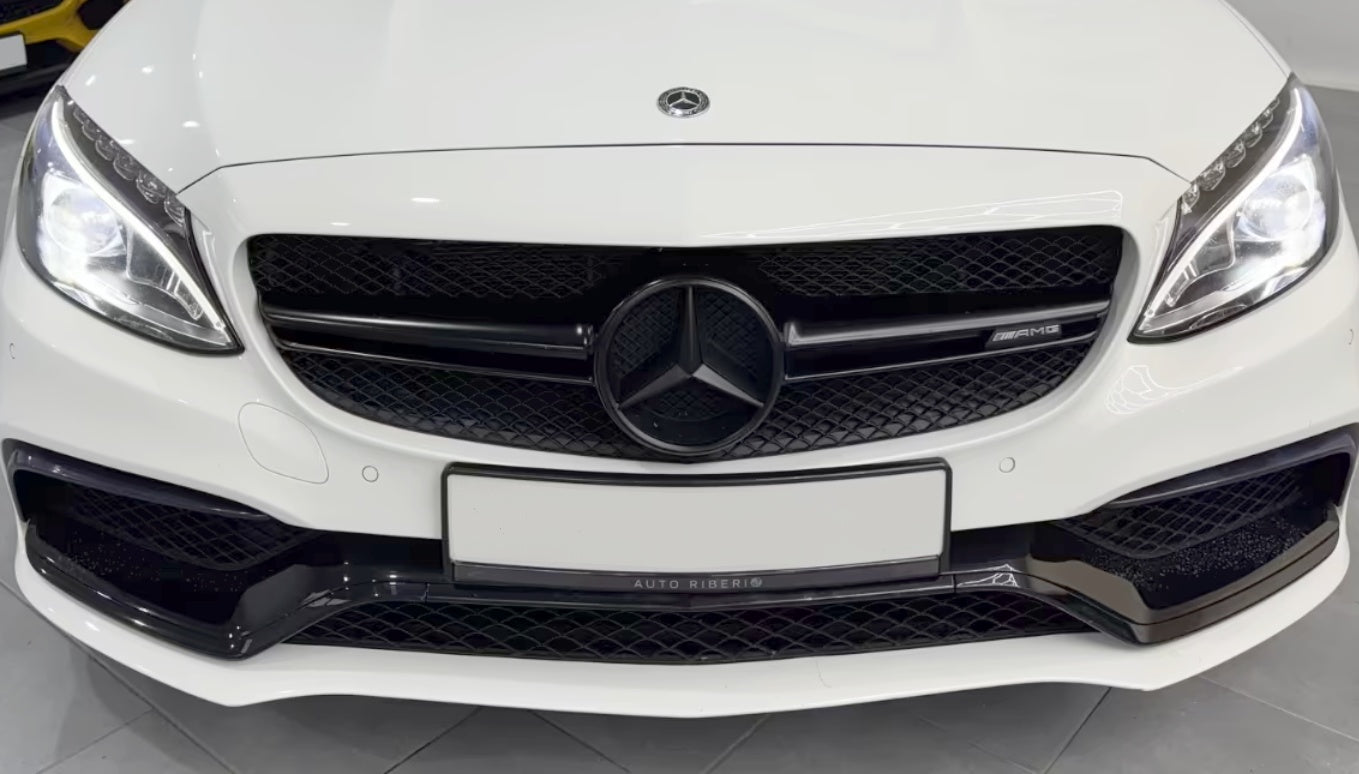 Calandre noire look C63 AMG, Mercedes-Benz Classe C W205