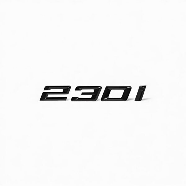 Logo de coffre noir Badge de Motorisation BMW Série 2 F22 218i 220i 225i 228i 230i 218d 220d 225d — BMW Série 2 F22