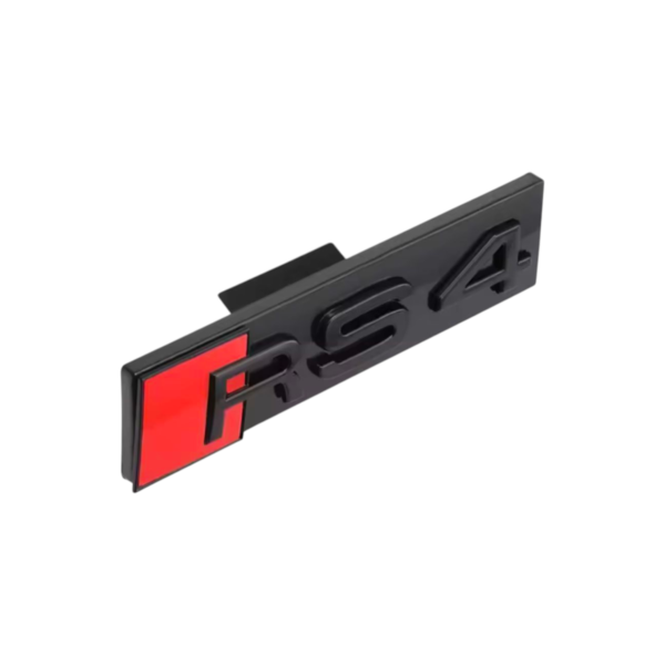Logo de calandre noir Badge AUDI RS4 look Black Edition — Audi