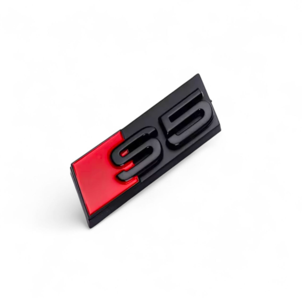 Logo de calandre AUDI S5 Noir Brillant Badge Black Edition — Audi