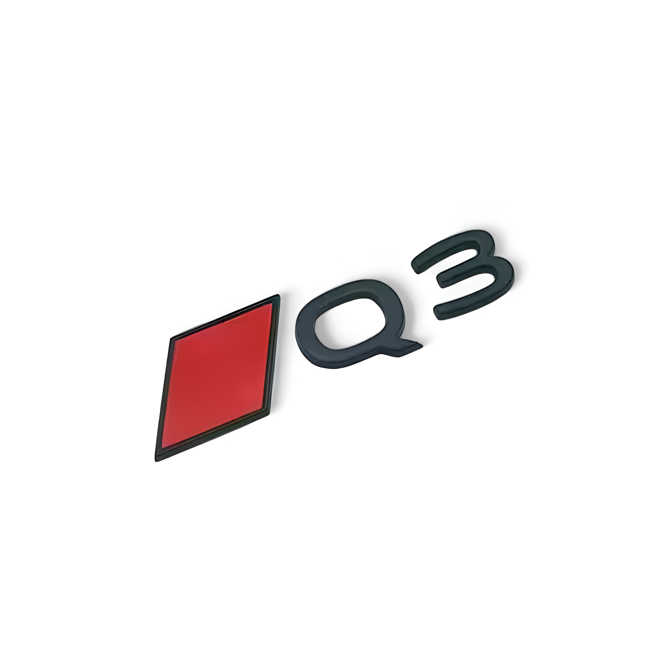 Logo de coffre noir Badge AUDI Q3 Black Edition, Audi Q3