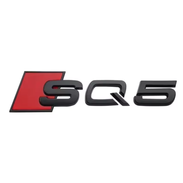 Logo Noir de Coffre Badge AUDI SQ5 Look Black Edition — Audi