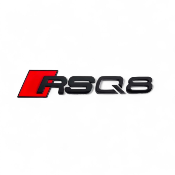 Logo de coffre noir Badge AUDI RSQ8 Black Edition — Audi
