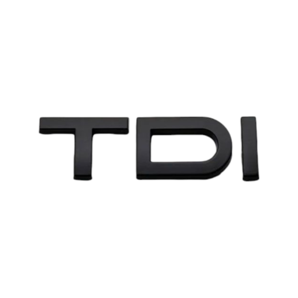 Logo de Coffre Noir Badge AUDI TDI Black Edition — Audi