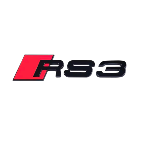 Logo de Coffre Noir Badge AUDI RS3 Black Edition — Audi