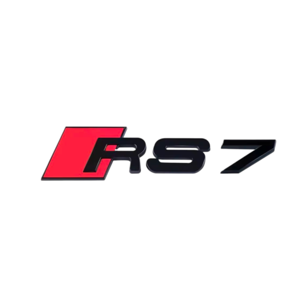 Logo de coffre noir Badge AUDI RS7 Black Edition — Audi