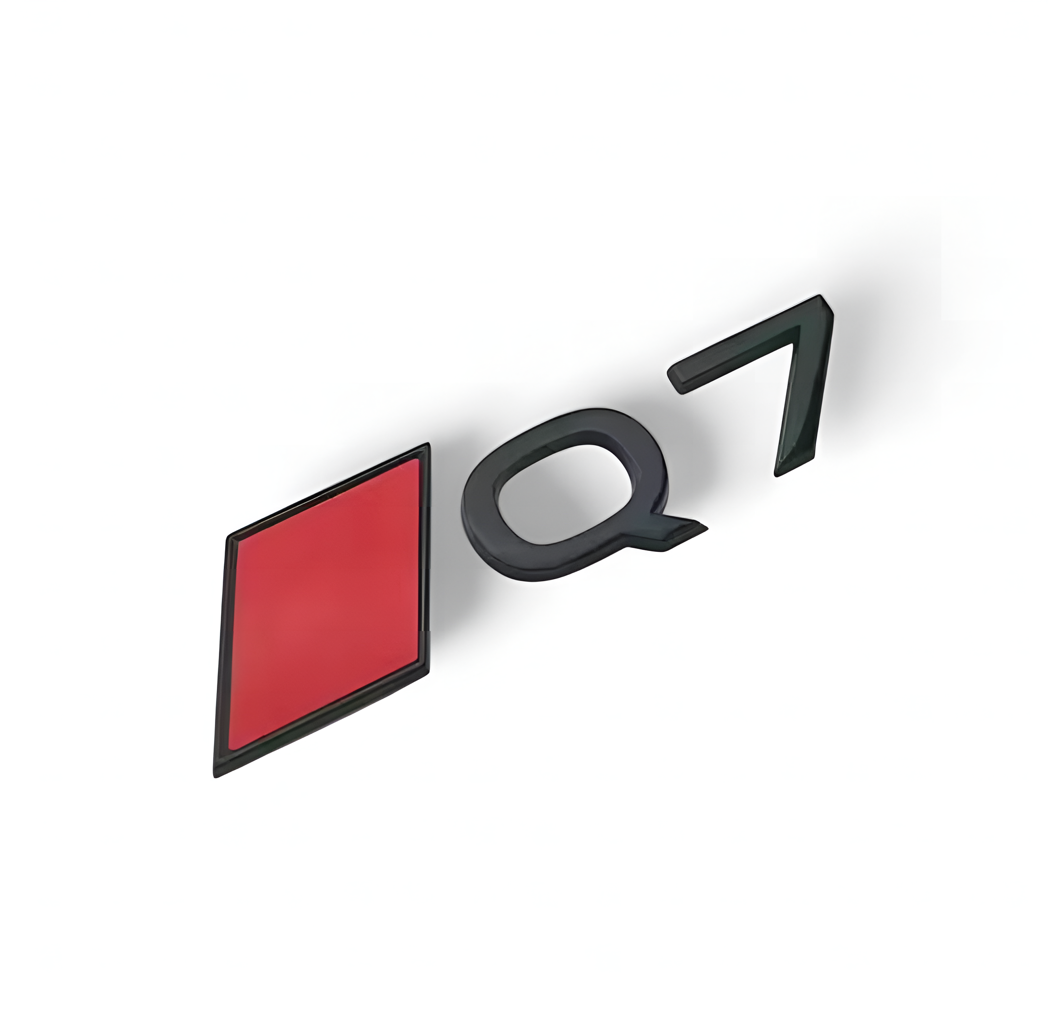 Logo de Coffre Noir Badge AUDI Q7 Black Edition, Audi Q7